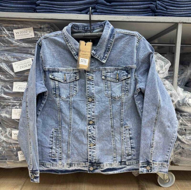 Kurtka jeansowa męska Roz L-4XL, 1 Kolor Paczka 10 szt